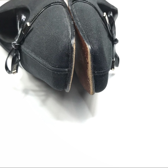 Stuart Weitzman Square Toe Bow Topped Kitten Heel Size 7.5 - Picture 4 of 9